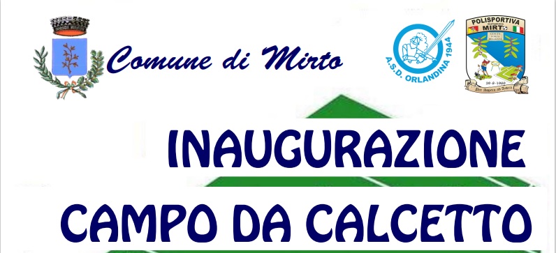 Inaugurazione campo di calcetto